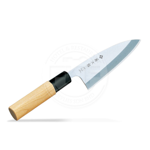 Tojiro Shirogami Deba Knife Wood Handle 