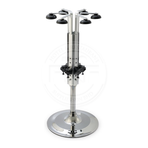 Upside Down Pourer 6 Bottle Rotary Countertop Unit Without Optic Measure