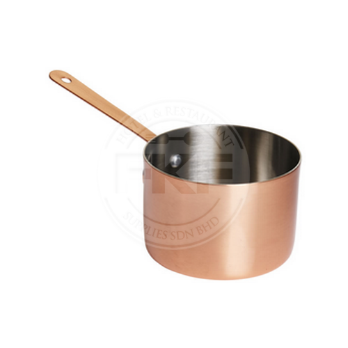 Copper Plating Mini Sauce Pan With 1 Handle