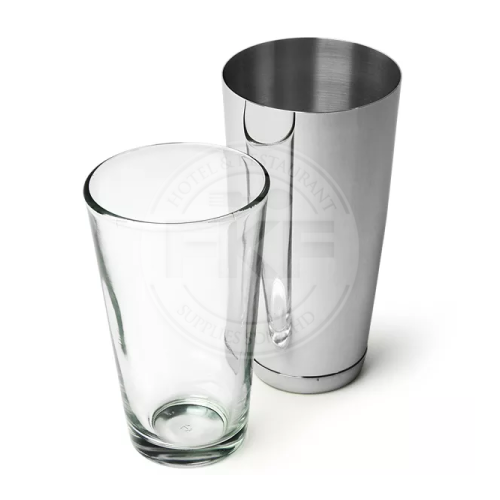 Stainless Steel Boston Shaker With Glass 