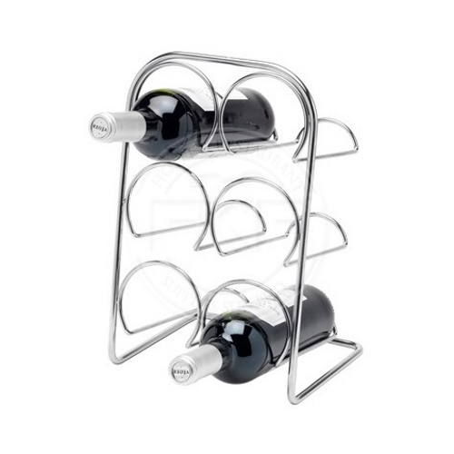 Chrome Steel 6 Bottles Wine Rack Anti-Corrosion Bar