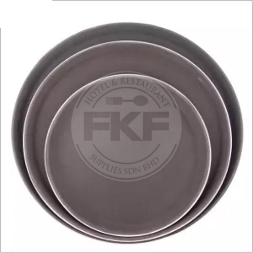 Brown Round Non Slip Tray