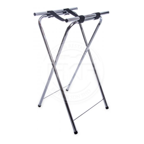 Chrome Plated Foldaway Tray Stand