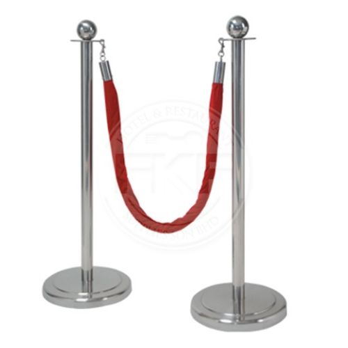 Stainless Steel Q-up Stand With Zinc Concrete Base Pole