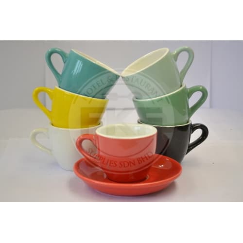 Round Espresso Cup With Saucer 80 ML