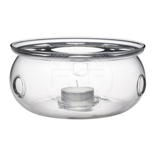 Glass Flower Tea Pot Warmer