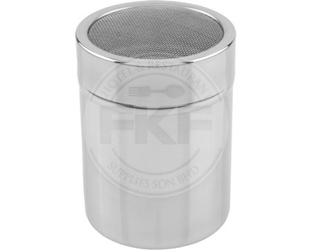 Stainless Steel Shaker With Mesh Top & Plastic Lid