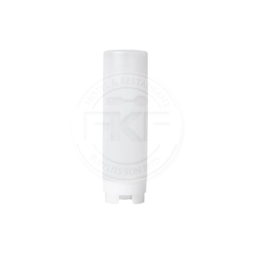 Wide Mouth Squeeze Sauce Bottle With Clear Silicone Valve