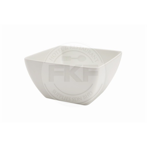 Melamine Ivory Lullaby Curved Square Bowl