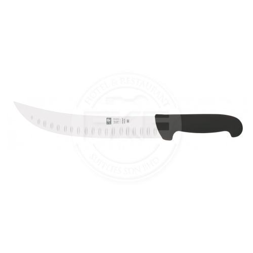 Icel Safe Scimitar Knife Granton Edge Microban Handle 25CM