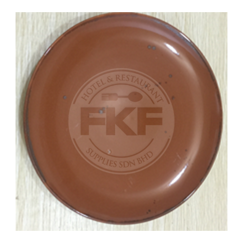 Round Coupe Plate Terracotta