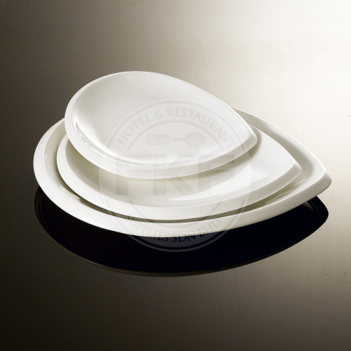 Curve Edge Drop Shaped Plate