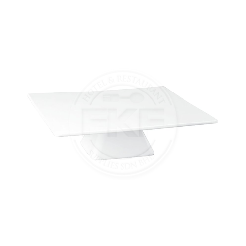 White Melamine Square Cake Stand