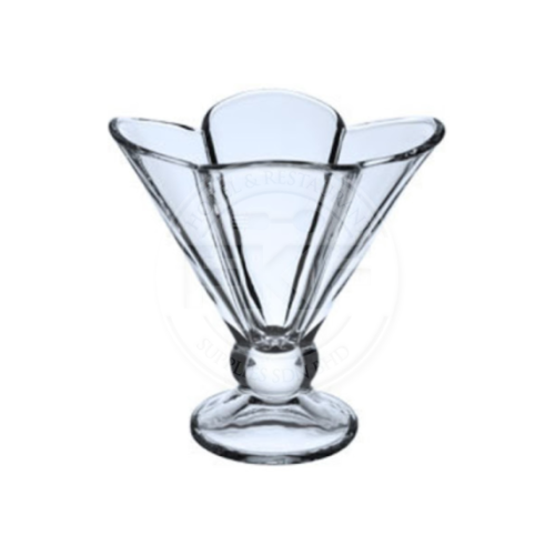 Kangtal Glass Flower Shaped Dessert Bowl 200 ML
