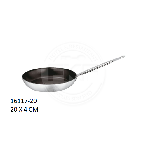 Paderno Aluminium Non Stick Frypan with 1 Hollow Handle