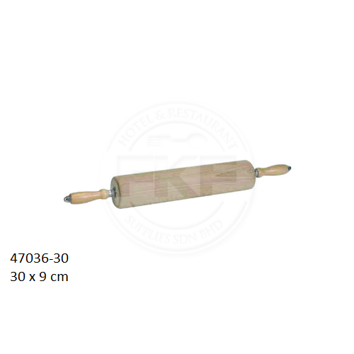 Paderno Wooden Rolling Pin With Ball Bearing & 2 Handles