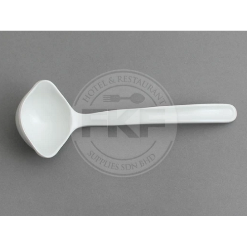 Melamine Helper 7" Ivory Deli Sauce Ladle 