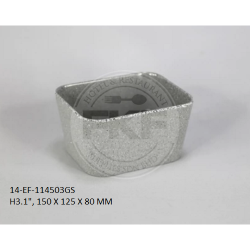 Melamine Gamma Crock Grey Stone