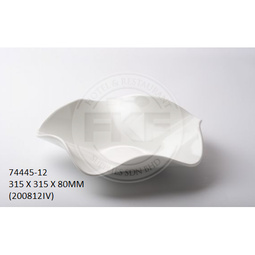 Melamine Ivory Hana Floral Bowl