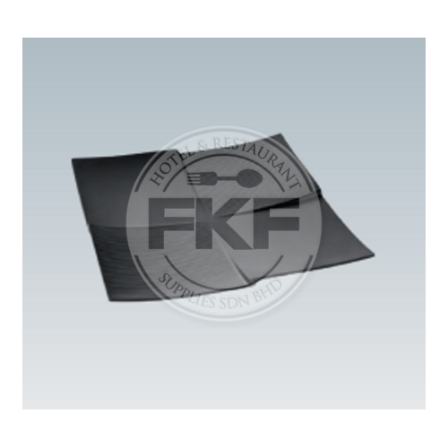 Melamine Matt Black Square Plate