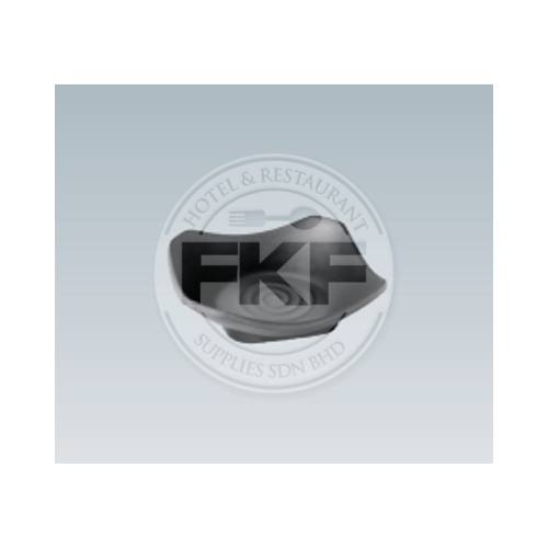 Melamine Matt Black Square Dish