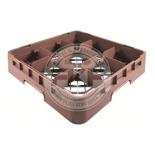 Trust Cupcomb Reddish Brown Glass Rack Base & Extender 9 Compartment