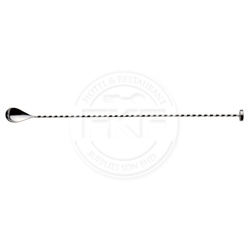 Stainless Steel Muddler Ended Bar Spoon