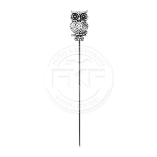 Stainless Steel Cocktail Pick Owl Tip