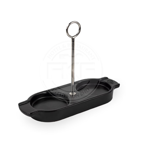 PEUGEOT Pepper & Salt Mill Holder Linea Ceramic With Handle Satin Black